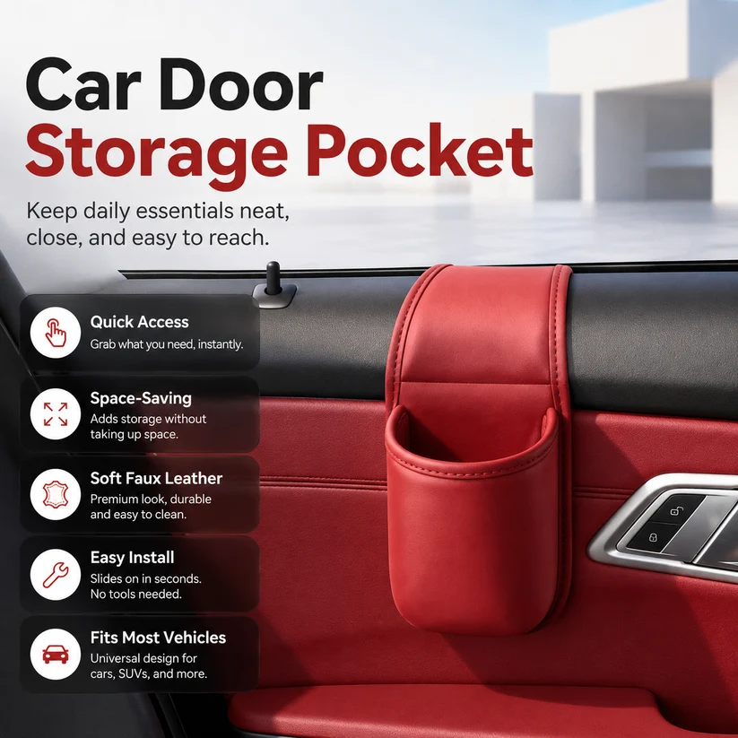 Zincveil Car Door Storage Pocket Organizer