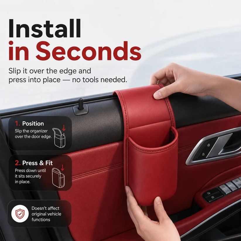 Zincveil Car Door Storage Pocket Organizer