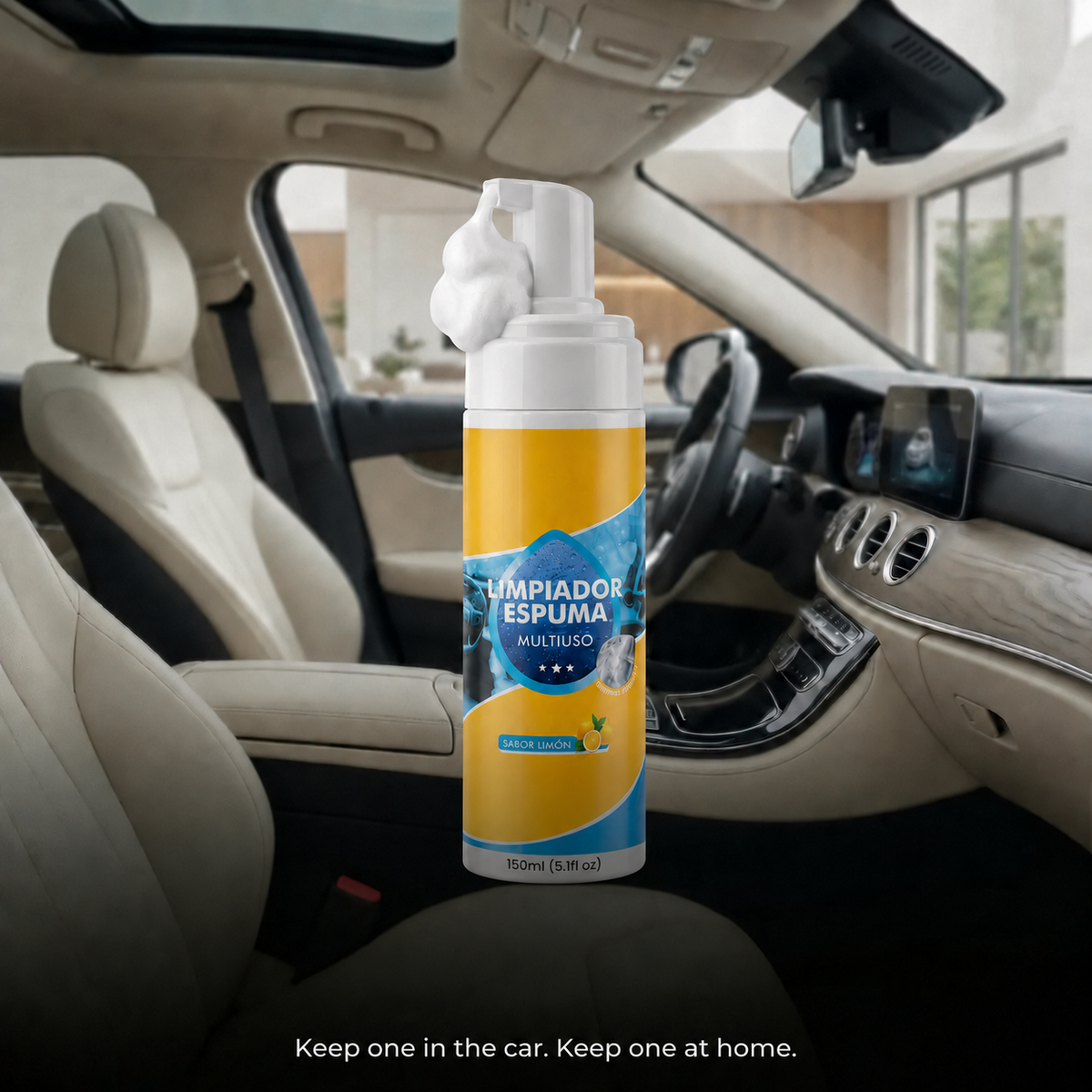 Zincveil Multi-Enzyme Foam Spray Cleaner - Heavy Duty Deep Cleaning Car Detailing Products
